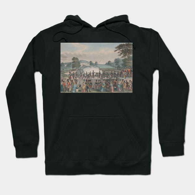 Mortar Battery at Woolwich by Charles Hunt Hoodie by Classic Art Stall